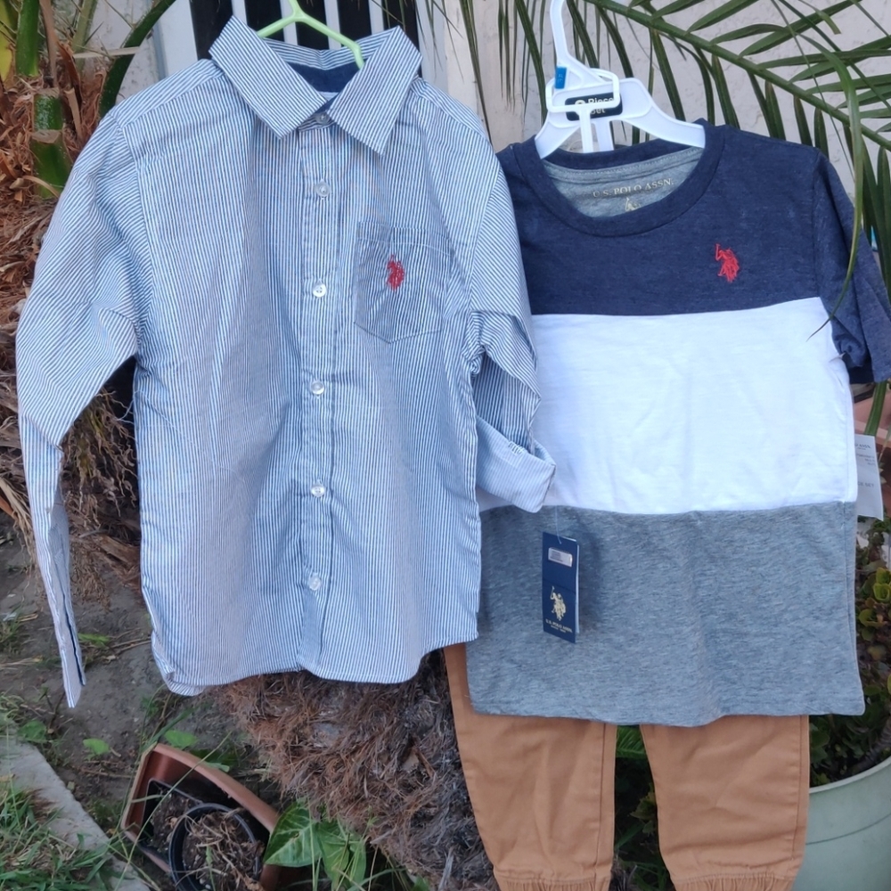 U.S. POLO ASSN.  Boy 3 Piece Set size 6;7 - Picture 13 of 14